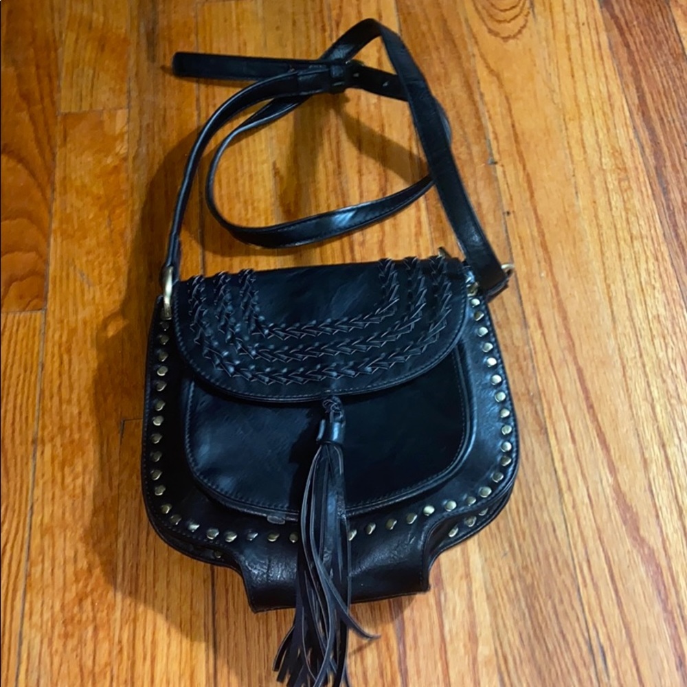 Black and Gold Crossbody Purse